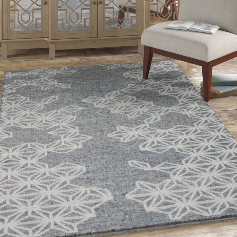 Glenni Geometric Hand Woven Area Rug, Rectangle 152 x 214cm