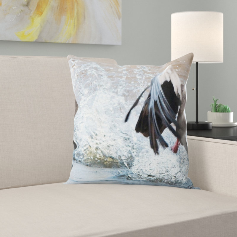 Coussin décoratif oie greylag