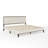Martha Stewart Jett Wooden Platform Bed With Upholstered Base And Triple Inset Headboard-97967480-97967479
