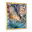 Marbre luxueux turquoise liquide, art mural moderne sur toile-1337179513-1337179508