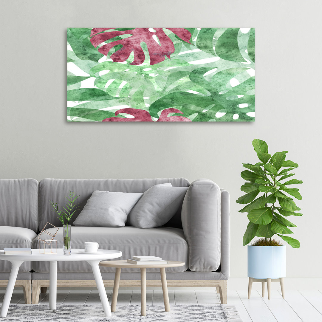 Monstera - Kunstdrucke auf Leinwand - Wrapped Canvas