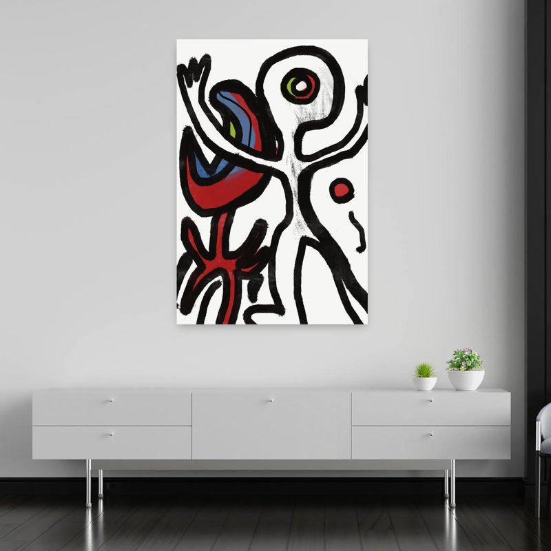 Vibrant Abstract Characters Abstract Modern Wall Art Print by Little Dean - Wrapped Canvas Print, 152.4cm H x 101.6cm W