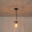 Luminaire suspendu cylindrique en verre martelé 5,5 po pour îlot de cuisine 1 lumière Cylon-914555447