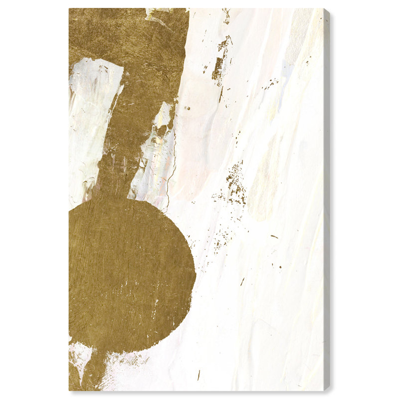 Terre de bouleau abstrait I - Peinture, Toile tendue, H 24 po x l 16 po