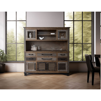 Dobby Buffet & Hutch With 6 Drawers, 6 Doors