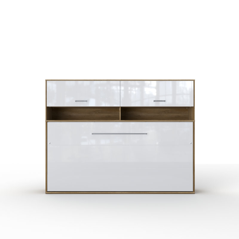 Aubri EU Single - 90 X 200 Cm Bed, White/Light Brown