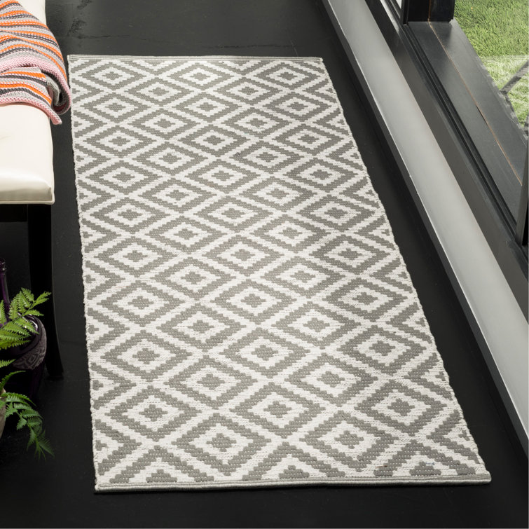 Lavallee Hand Woven Cotton Geometric Rug