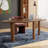Brown Free Form Solid Wood desk-1911176326