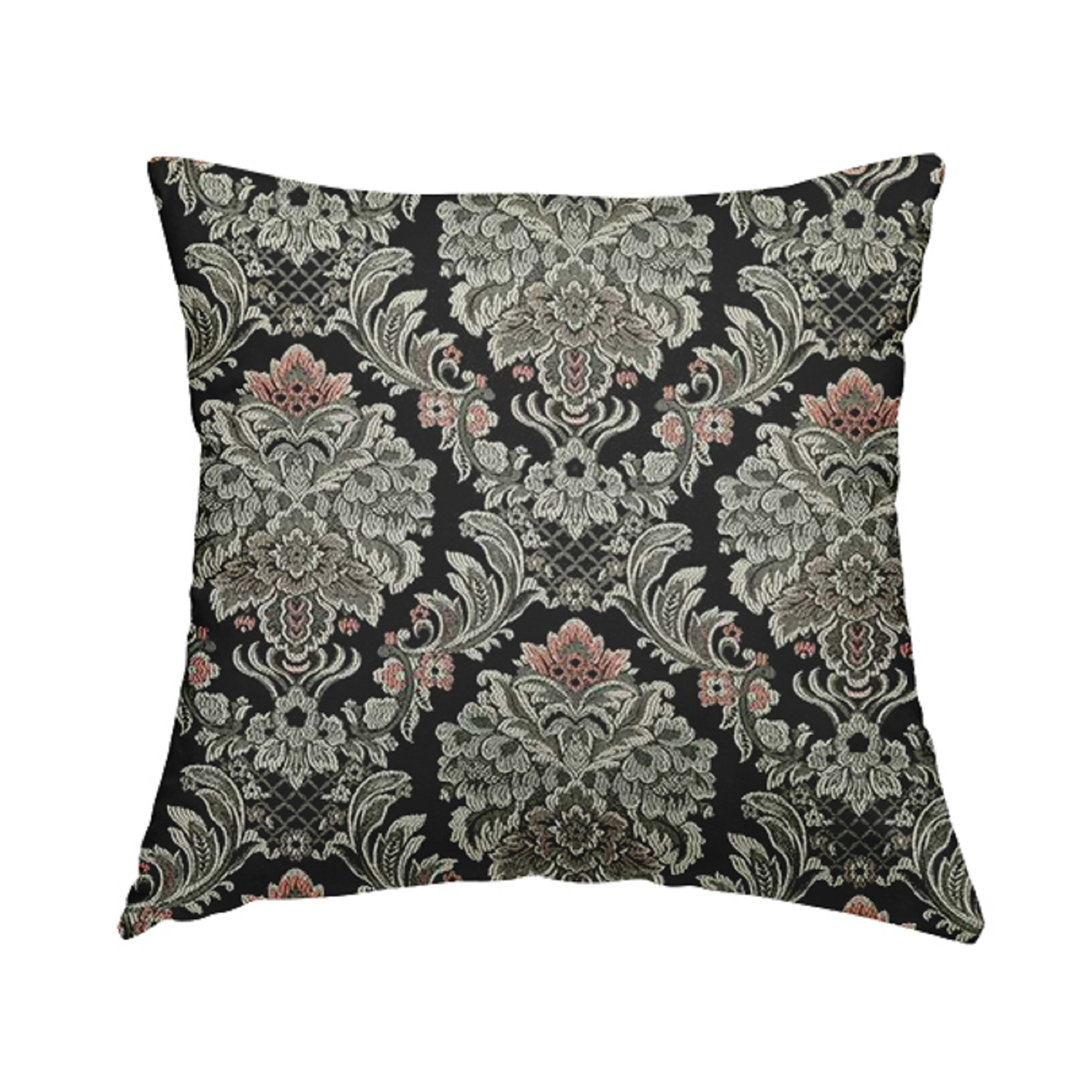 Shamus Damask Square Throw Cushion