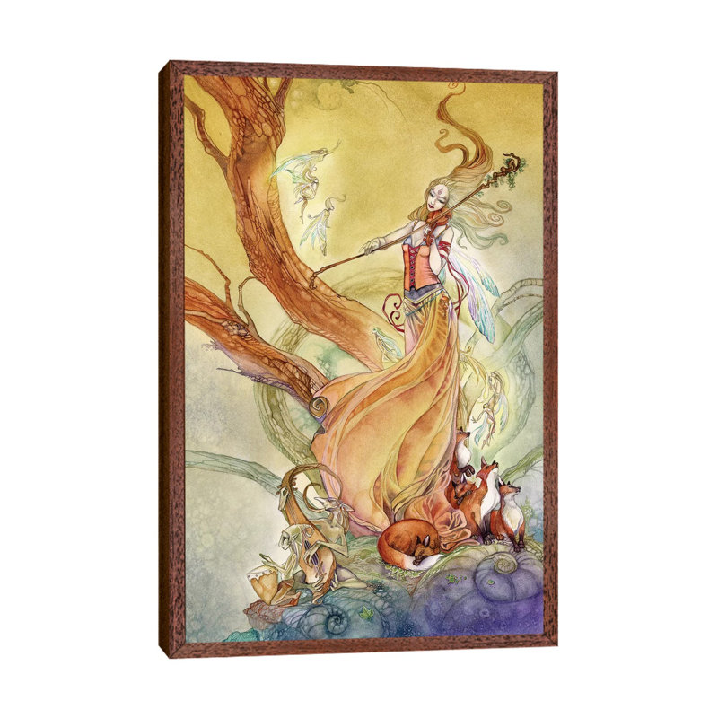 Music by Stephanie Law - Print on Canvas, Classic Brown Wood Framed, 66.04 cm H x 45.72 cm W