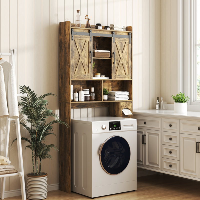 Armoire de rangement au-dessus de la toilette,  Naturel