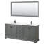 Meuble-lavabo double autoportant Deborah avec plateau en quartz-92725380-92725381-92725383