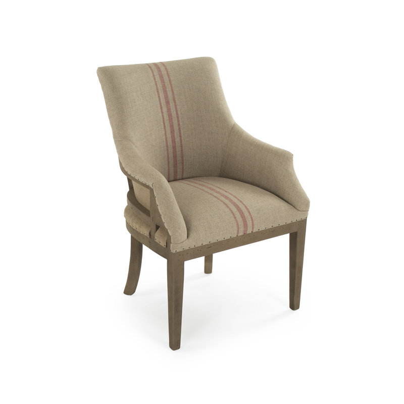 Liberte Armchair, Red Stripe