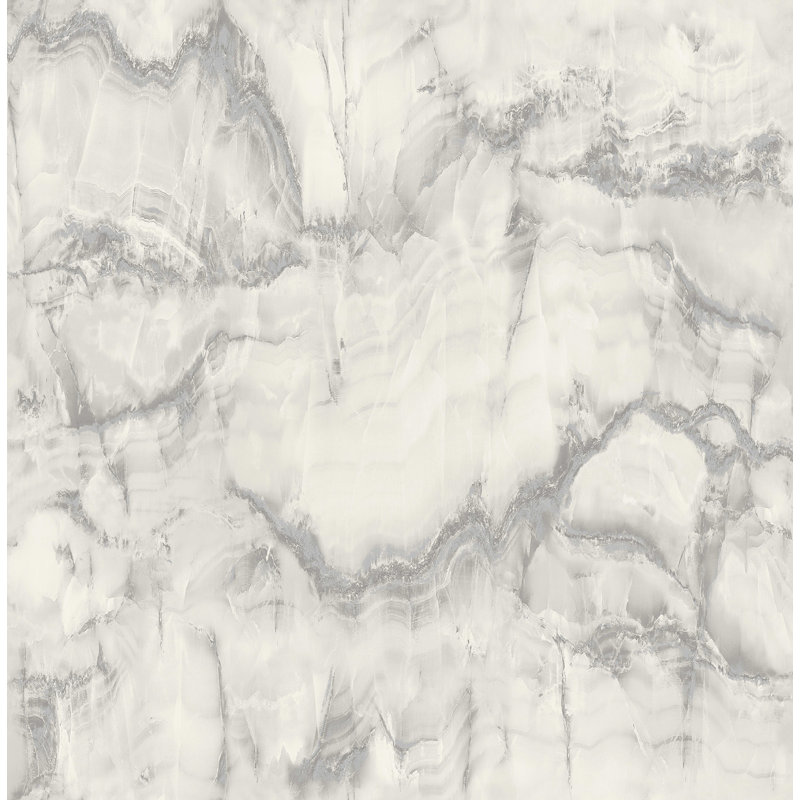 Rouleau de papier peint L 33 pi x l 20,5 po Verlin Aura, Argent