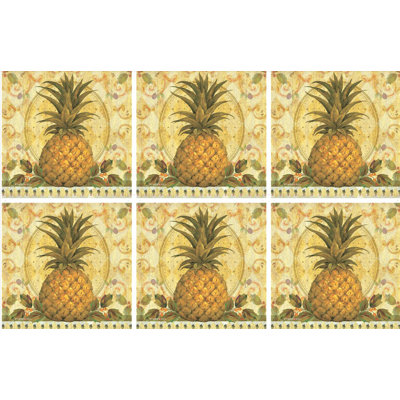 Sous-verres Pimpernel Golden Pineapple 4 po x 4 po