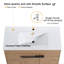 Ensemble de meuble-lavabo autoportant 36 po avec lavabo sur pied Keyvan-341400745-341400751