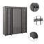 3 Door Fabric Wardrobe-43552683