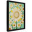 Art floral encadré noir, impression de cadre bohémien doré-1380660676