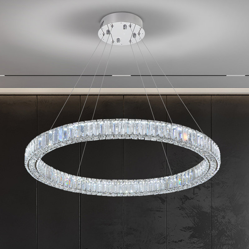 Plafonnier DEL moderne à gradation réglable, 1, Diamètre de 31,5 po