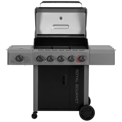 Barbecue au gaz à 5 brûleurs Royal Gourmet, noir et gris