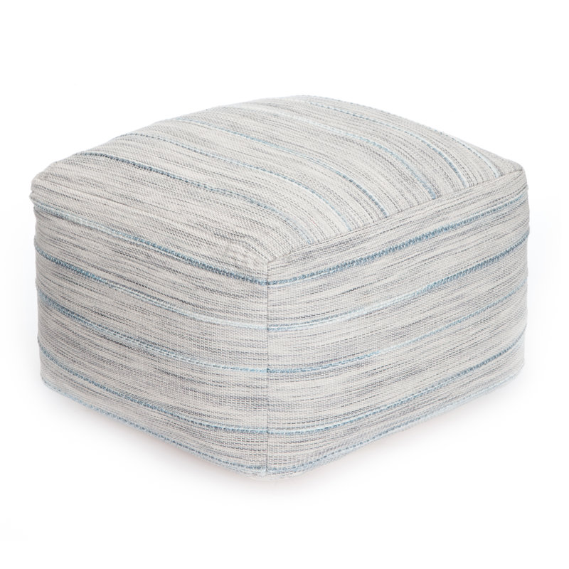 Ambler Upholstered Pouf, Ivory