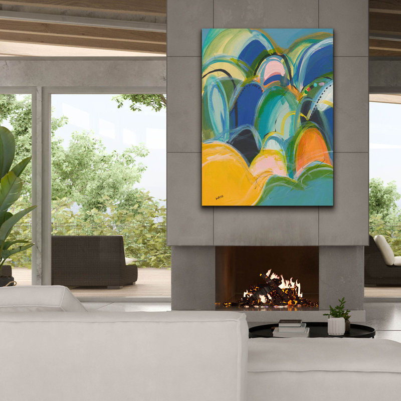«Break On Through No. 3» par Jan Weiss, art mural sur toile, H 54 po x l 40 po x P 1,5 po