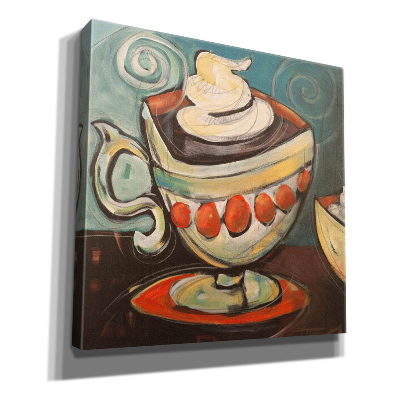 «Red Barrel Studio» «Cup Of Mocha» par Tim Nyberg, art mural sur toile, H 12 po x l 12 po x P 0,75 po
