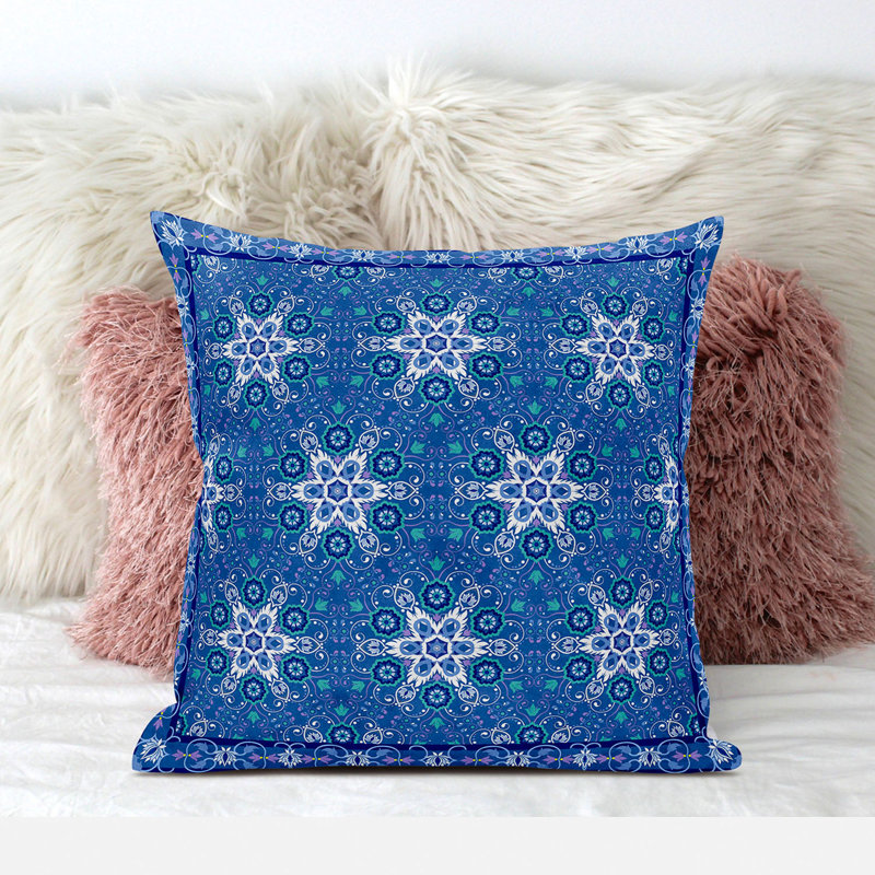 Polyester Throw Square Pillow Cover & Insert, 16" x 16" 