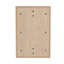 Meuble-lavabo mural 60 po avec portes à fermeture douce, lavabo en céramique et petites tablettes de rangement