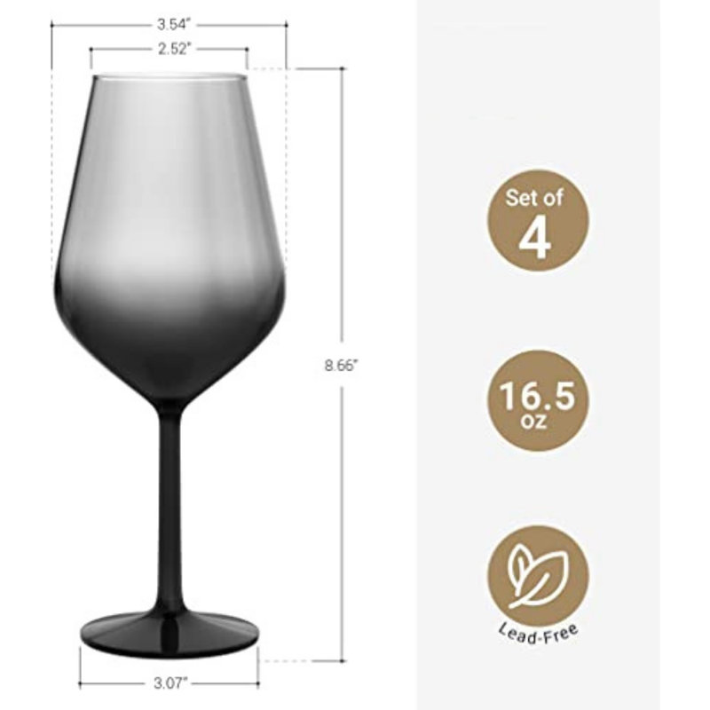 Verre à vin 17 oz. Westingville, Noir