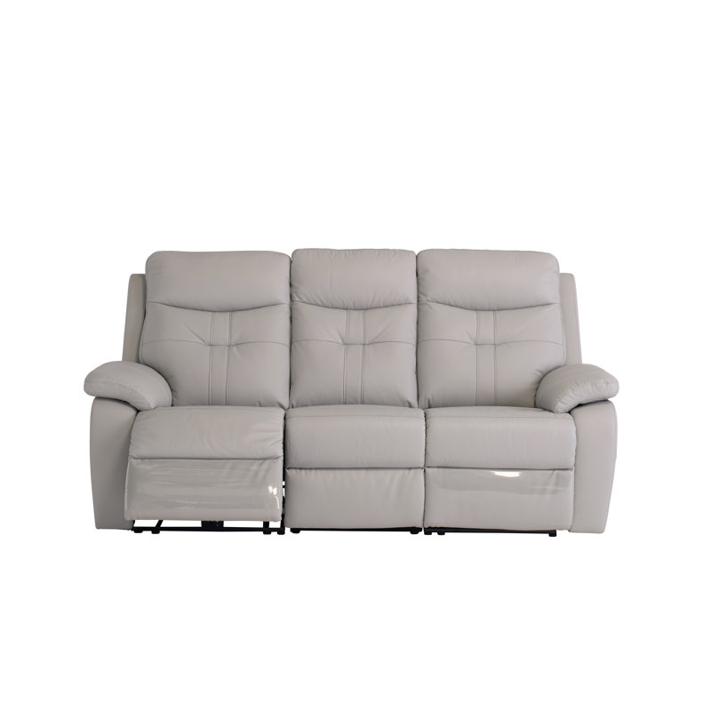 Napoli 3 Seater Electric Reclining Sofa, Light Grey