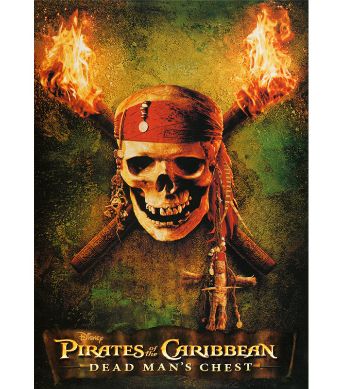Pirates des Caraïbes: coffre du mort (crâne), H 24 po x l 17 po