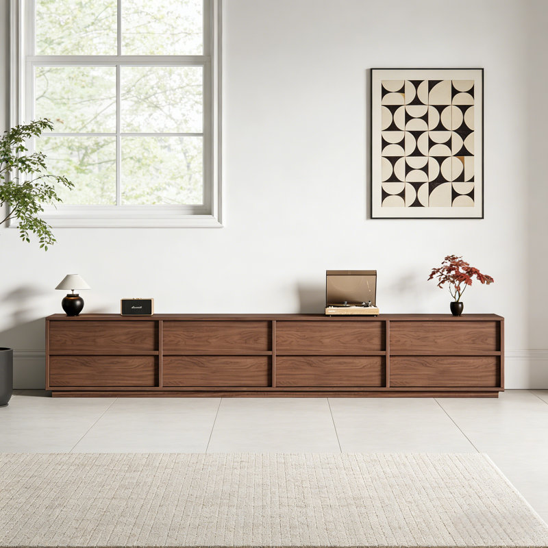 Meuble télé simple, rétro et tendance, H 17,32 po x L 94,49 po x l 15,75 po