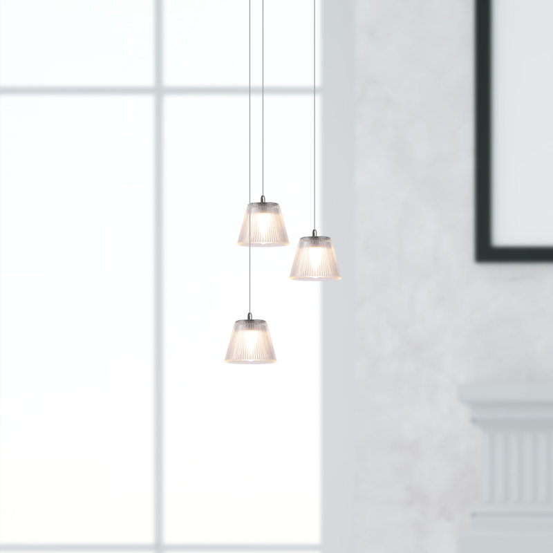 Luminaire suspendu 3 lumières DEL Atkin