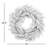 Snowy Flocked Pine Wreath 24"D
