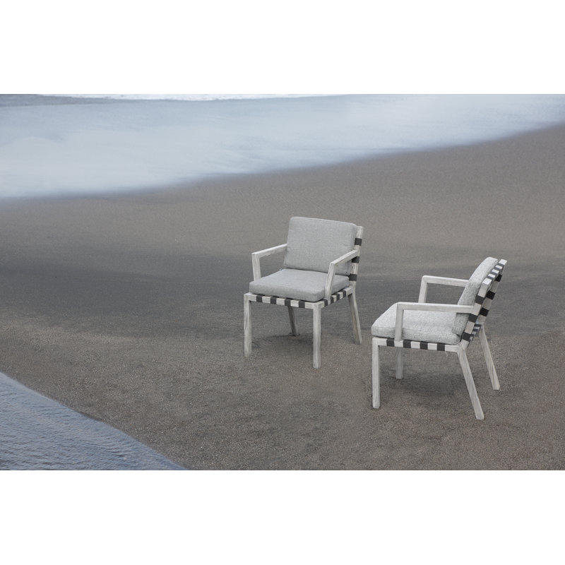 Strap Outdoor Teak Dining Armchair