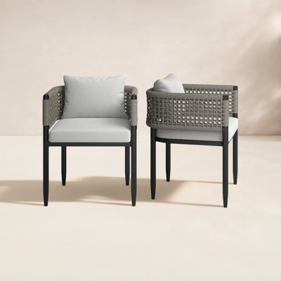 Chervonne Outdoor Dining Armchair with Cushions