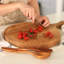 Euro Large Serving Spoon Set, Fruitwood