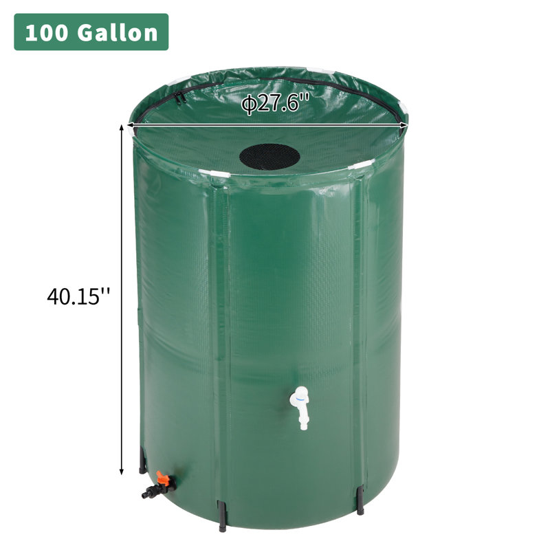 Collecteur d'eau pliable 100 gallons Denishia