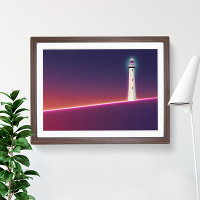 Astounding Lighthouse 1 Piece Single Picture Frame Wall Art