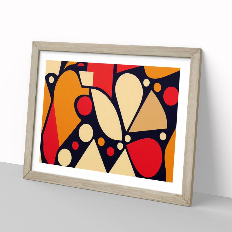 Dazzling Abstract Art - Framed Print, Oak