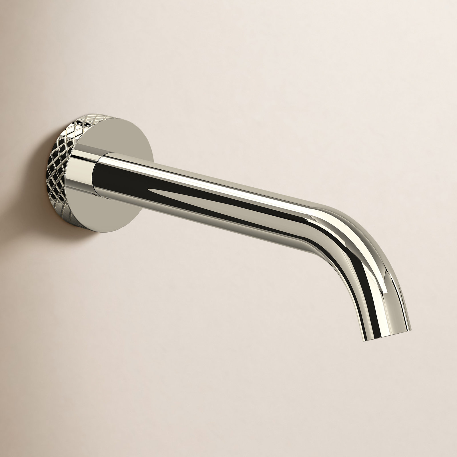 Tenerife Wall Mount Tub Spout, Polished Nickel