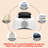 1000W Double-Tier Portable Clothes Dryer, Stainless Steel Mini Dryer for Apartments, Dorms, and RVs with Timer and Fabric Cover