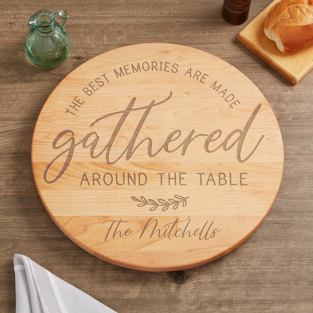  Gathered Around the Table 15" Personalized Lazy Susan Personalization Mall 