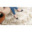 Tapis taupe à motif floral ivoire traditionnel Abani Savoy SAV190A-817154776