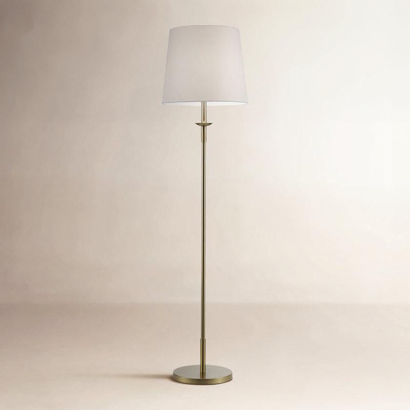 Lampe sur pied à 1 lumière Ryn, Or antique