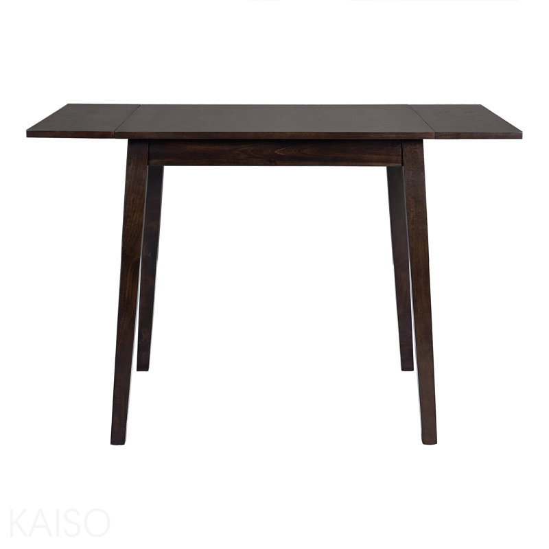 Table de salle à manger extensible de 29 à 45 po pour 4 personnes, table de cuisine pliante avec pieds en bois d'hévéa, table de salle à manger peu encombrante