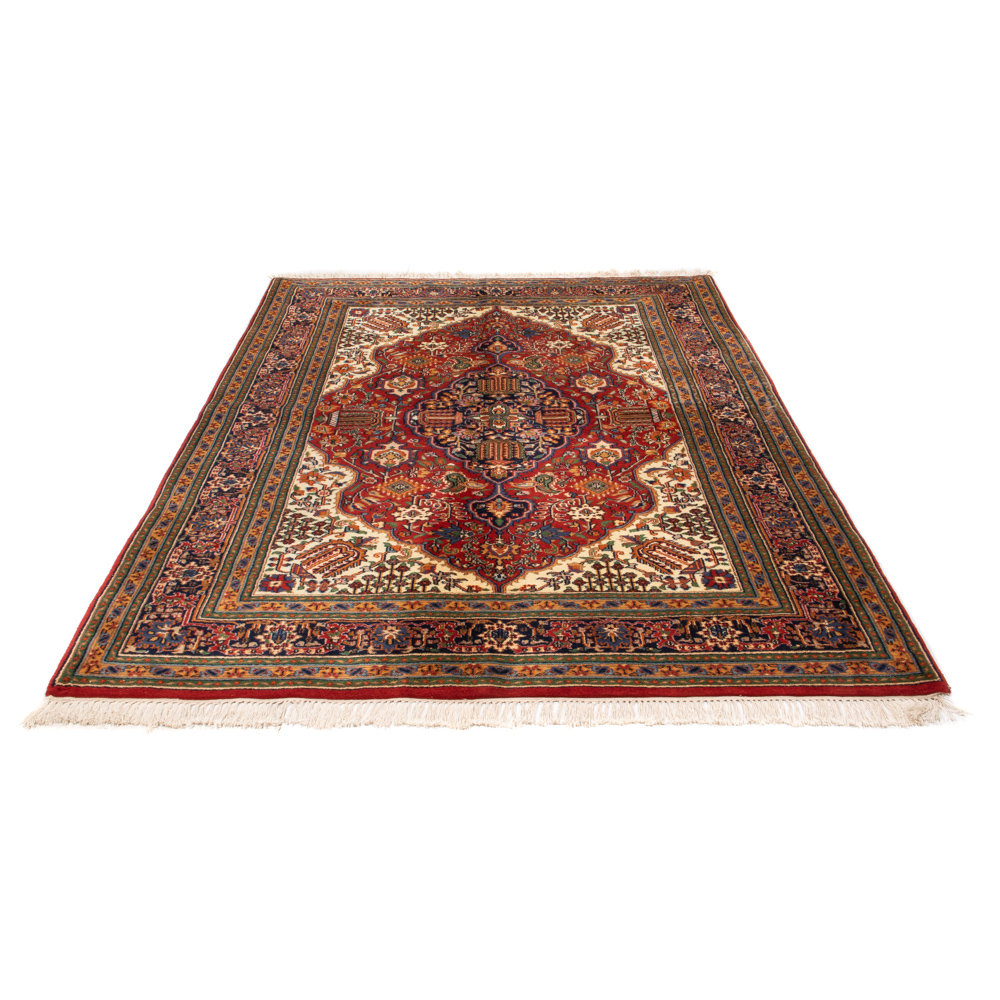 Handgefertigter Teppich Ced Oriental in Rot 166 x 235cm