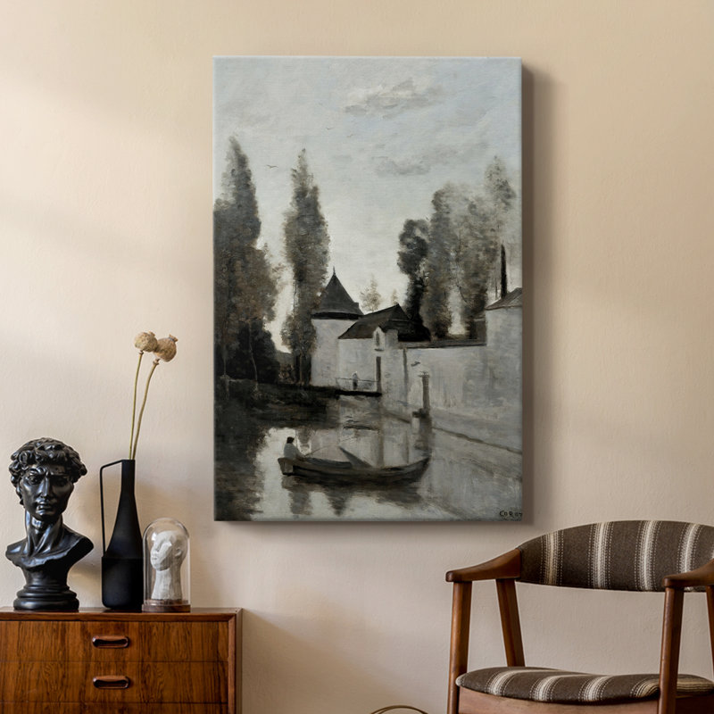Paysage rétro CXCI - galerie Cavas sur mesure, H 27 po x l 18 po