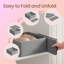 Organisateurs de tiroir, organisateurs de diviseur de commode, ensemble de 12, boîtes de rangement pliables en tissu pour chaussettes, sous-vêtements, soutiens-gorge, attaches